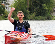 Canoe riding