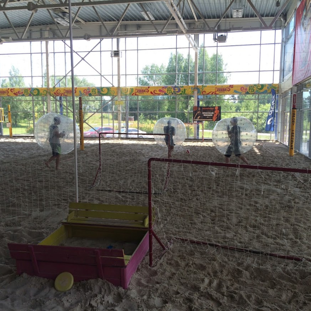 Zorb football indoor in Riga for Stag Party