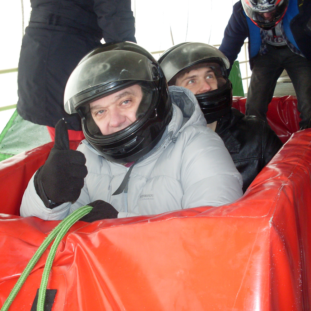 Winter Team Bobsleigh 2 rides per person in Riga for Stag Party