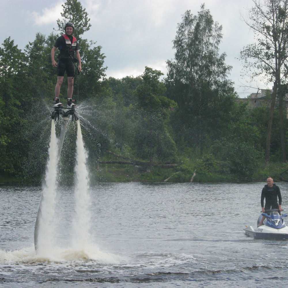 Aquatic jetpack in Riga for Stag Party