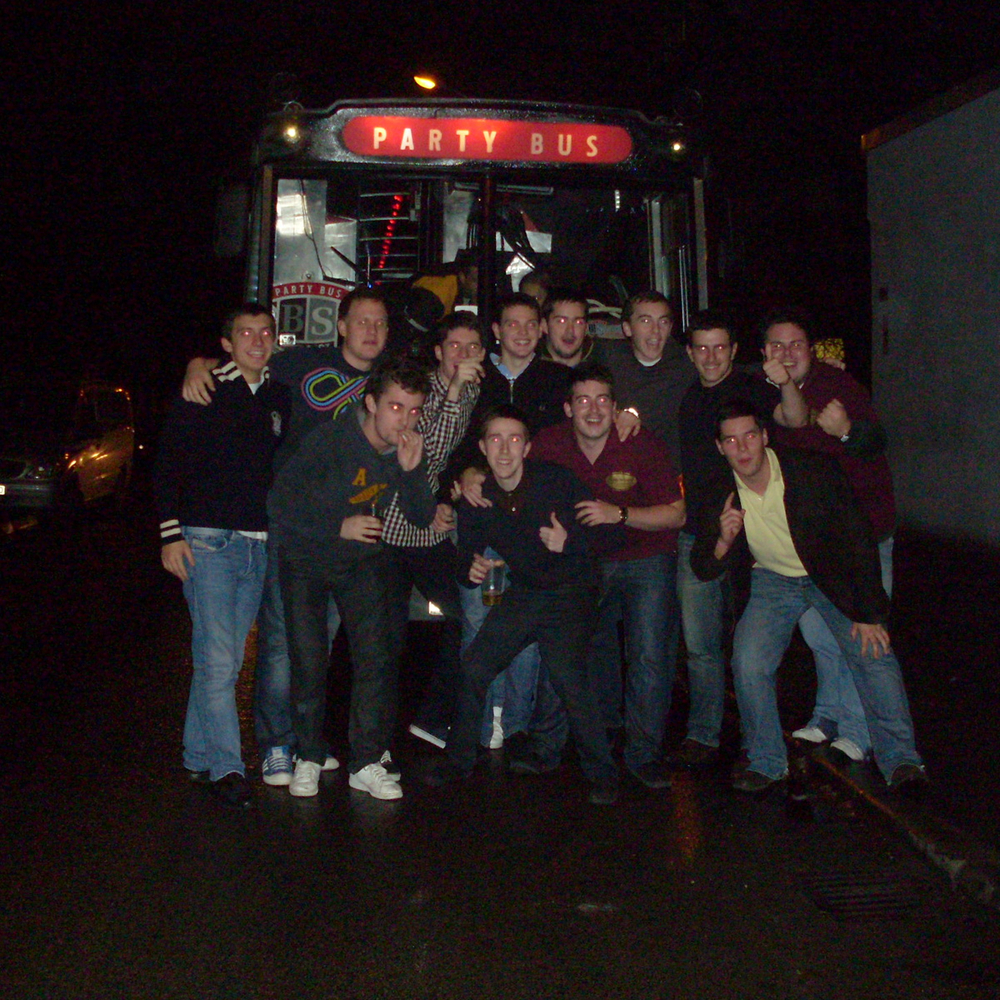 Party Bus Airport Pickup with 2 Strippers in Riga for Stag Party